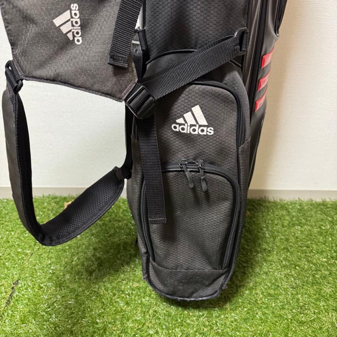 adidas アディダス スタンド式 キャディバッグ ゴルフバッグ