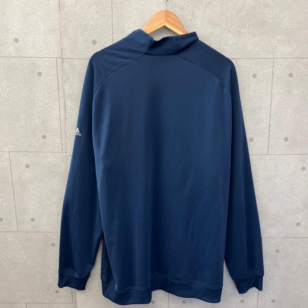 adidas golf アディダスゴルフ ハーフジップジャケット 2XL 藍色