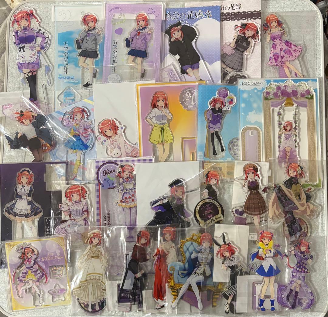 五等分の花嫁　中野二乃　アクリルスタンド　100点　まとめ売り ＋‪α