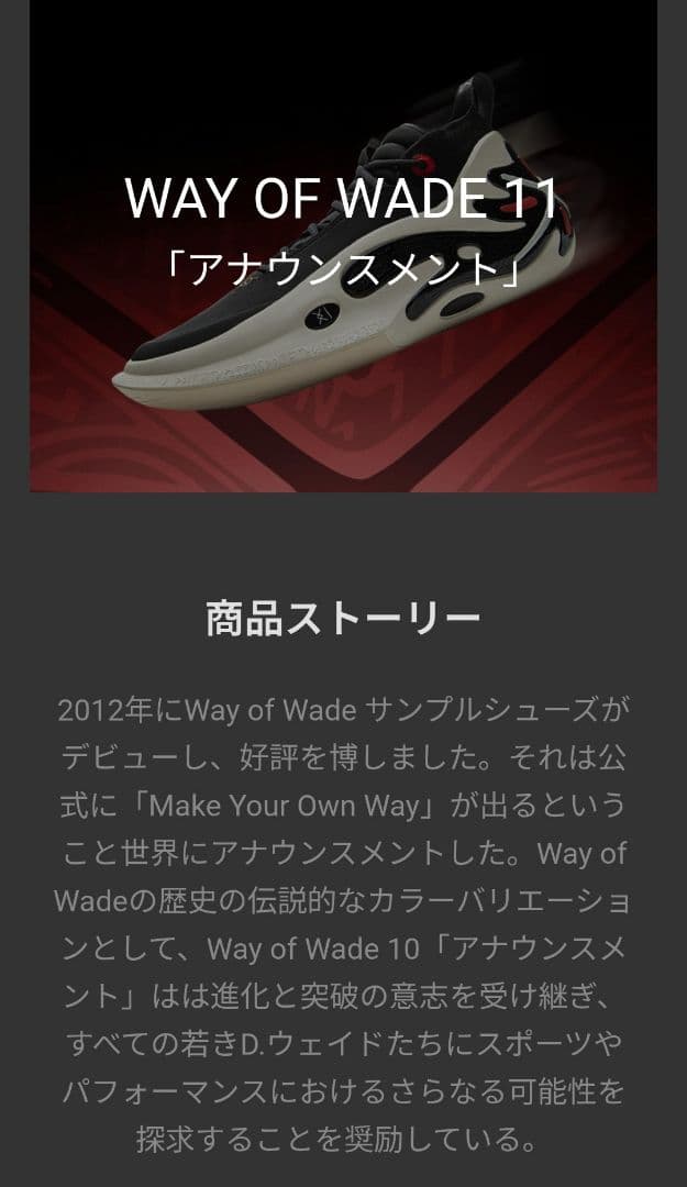 Way of Wade 11 「アナウンスメント」US8.5