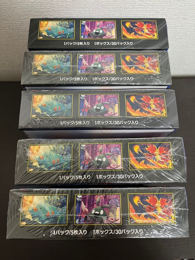 ポケモンカードゲーム ニンジャスピナー シュリンク付き　4BOX なし1BOX