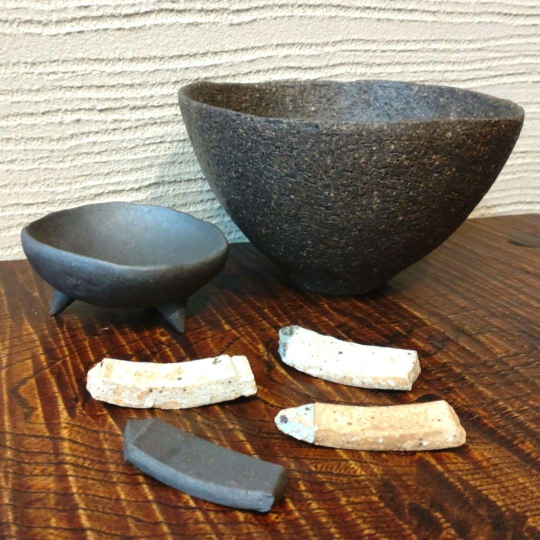 小島郁子　鉢　豆皿　箸置き 6点セット