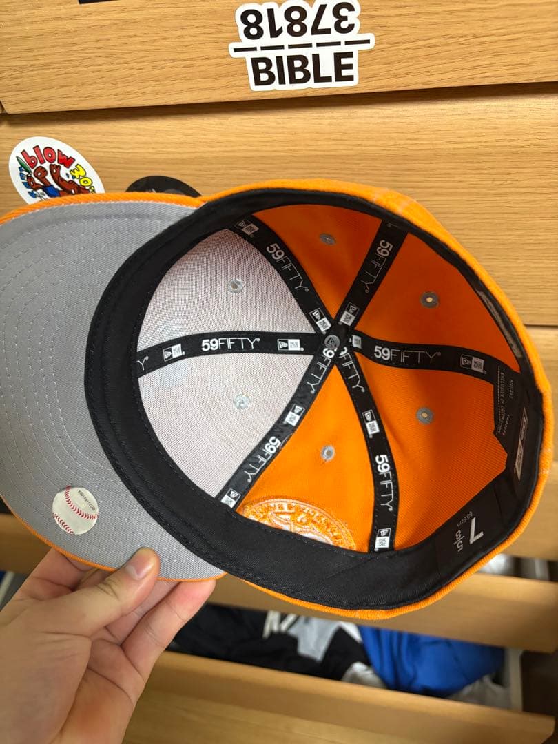 海外！オレンジ SF 59FIFTY キャップ サイズ7