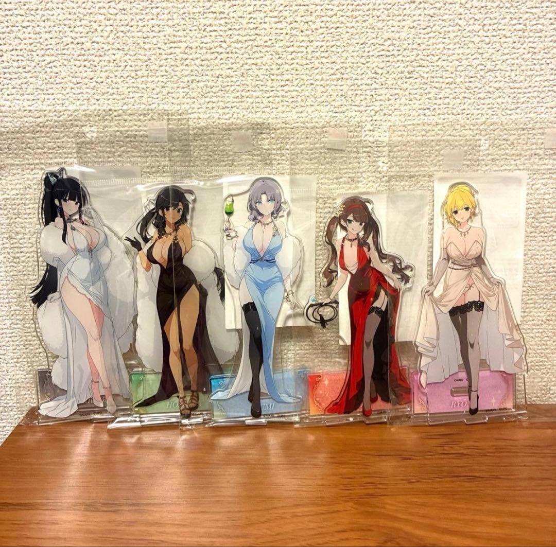 閃乱カグラ パーティドレス 限定 アクリルスタンド 5種セット 雪泉 両奈