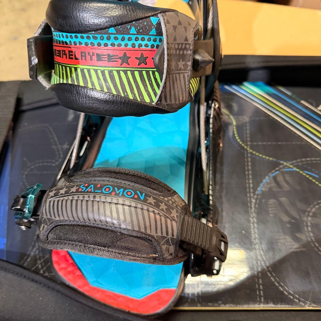 SALOMON ブーツ　スノーボード 156cm バインディングとカバー付き