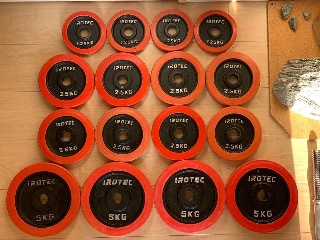 IROTEC 45kg ダンベルセット(バーベル可変シャフトジョイント付き)