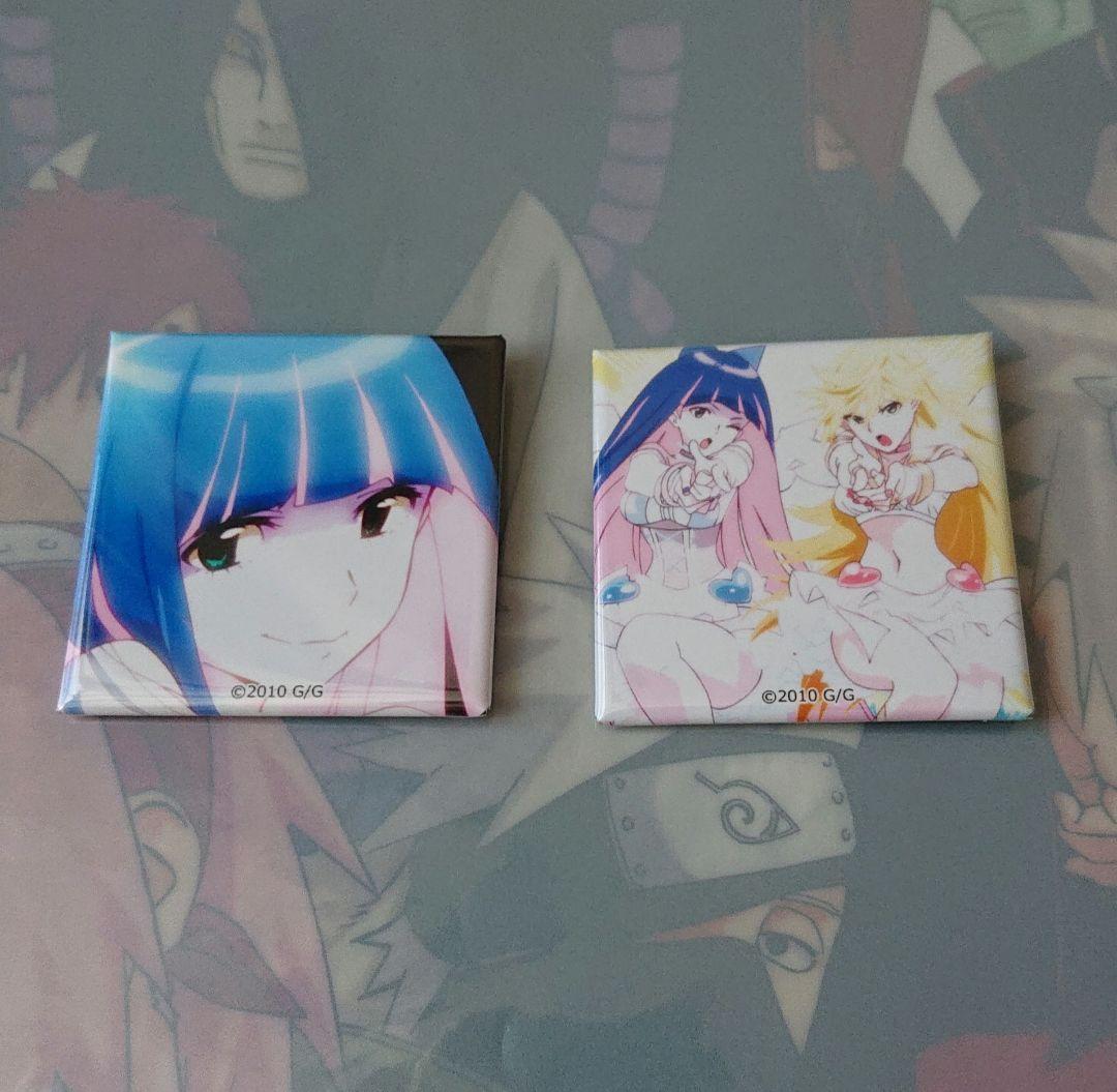 パンティ&ストッキングwithガーターベルト スクエア缶バッジ2個セット