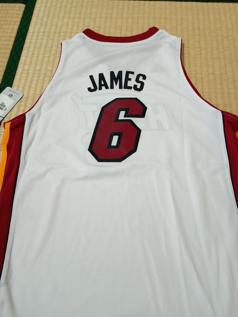 adidas Miami Heat James 6 ユニフォーム ユースLサイズ