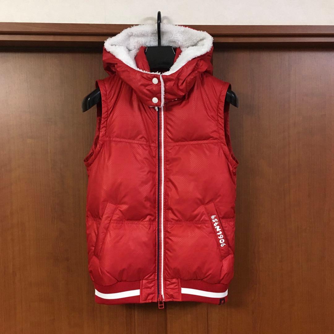 美品　ニューバランスゴルフ　ダウン　０　赤　NEW BALANCE GOLF