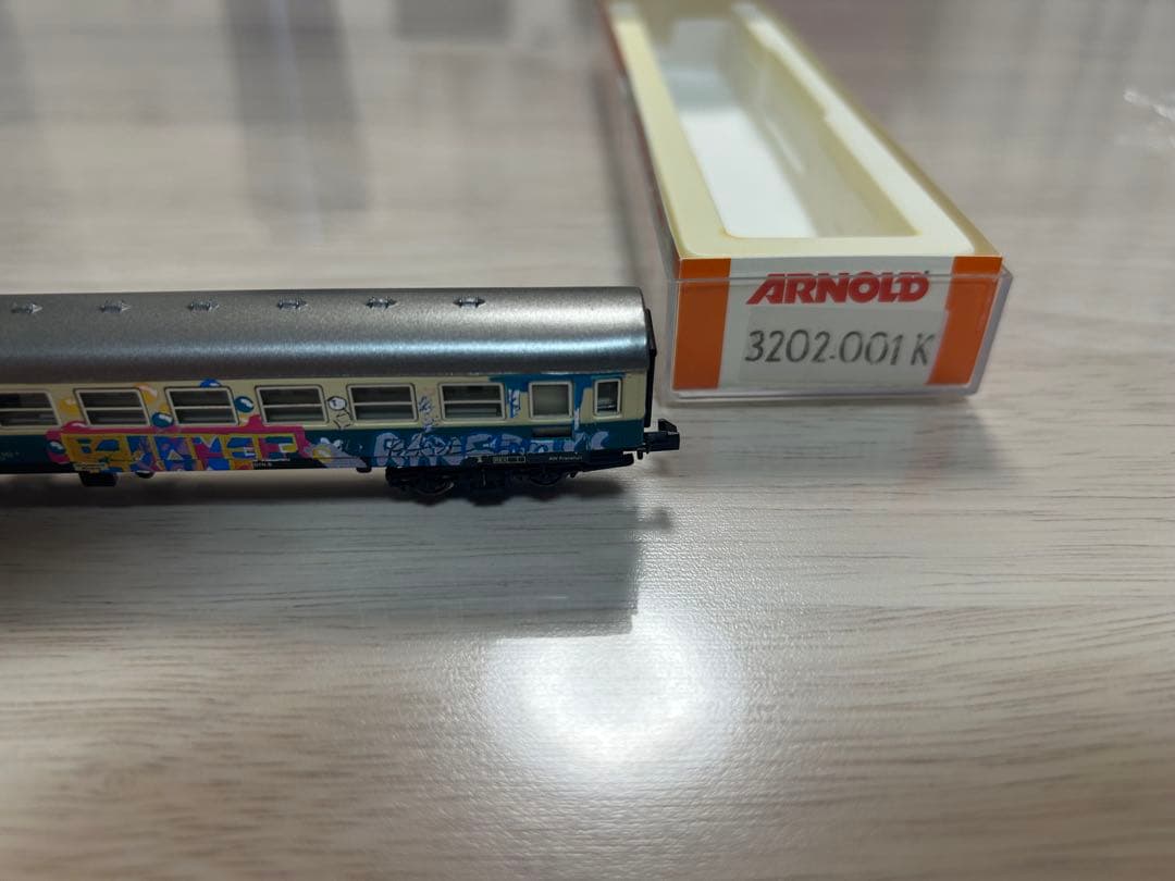 2両　Nゲージ 鉄道模型 グラフィティアートセット　欧州　ドイツ　アーノルド