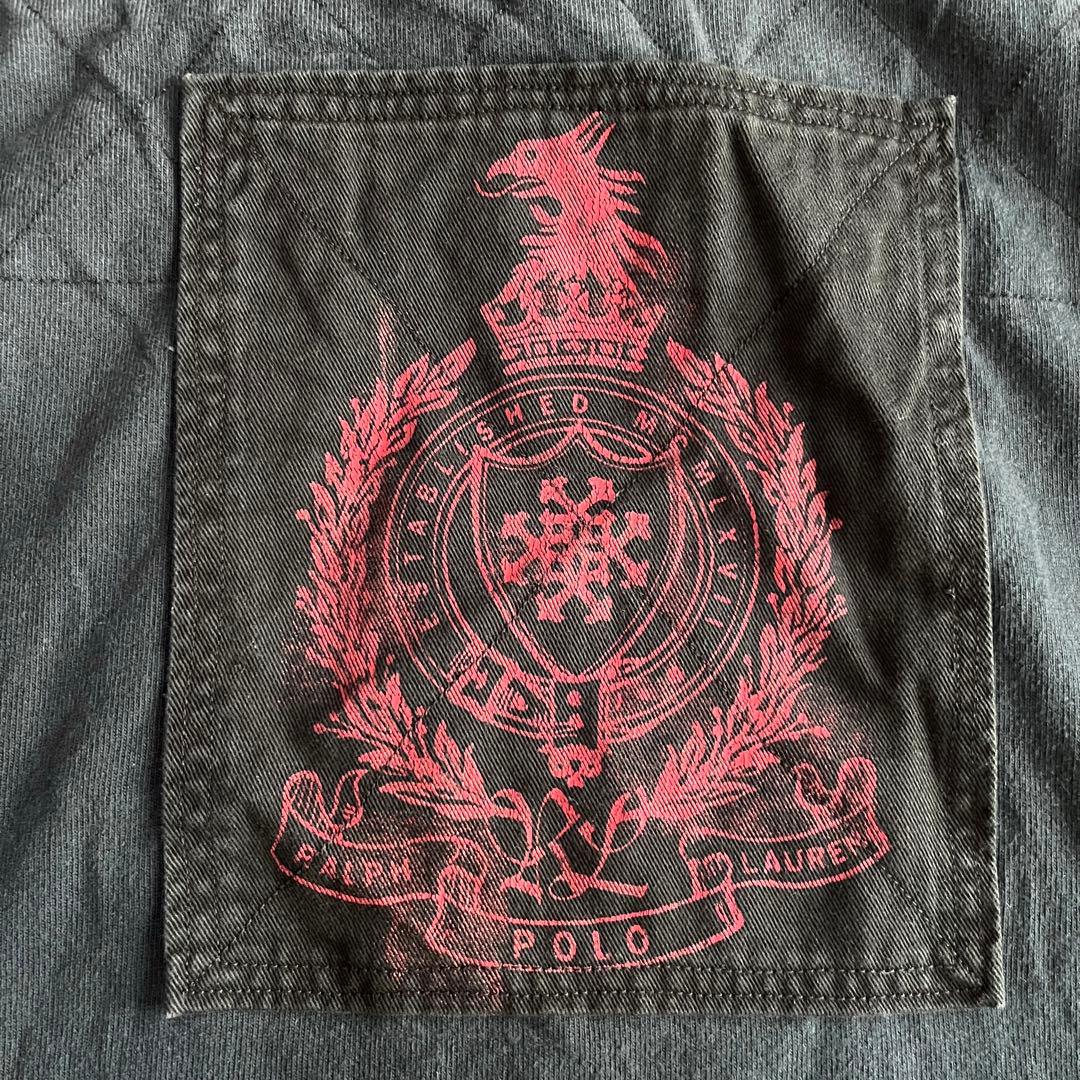 Polo by Ralph Lauren ラガーシャツ XXL ワッペン 黒