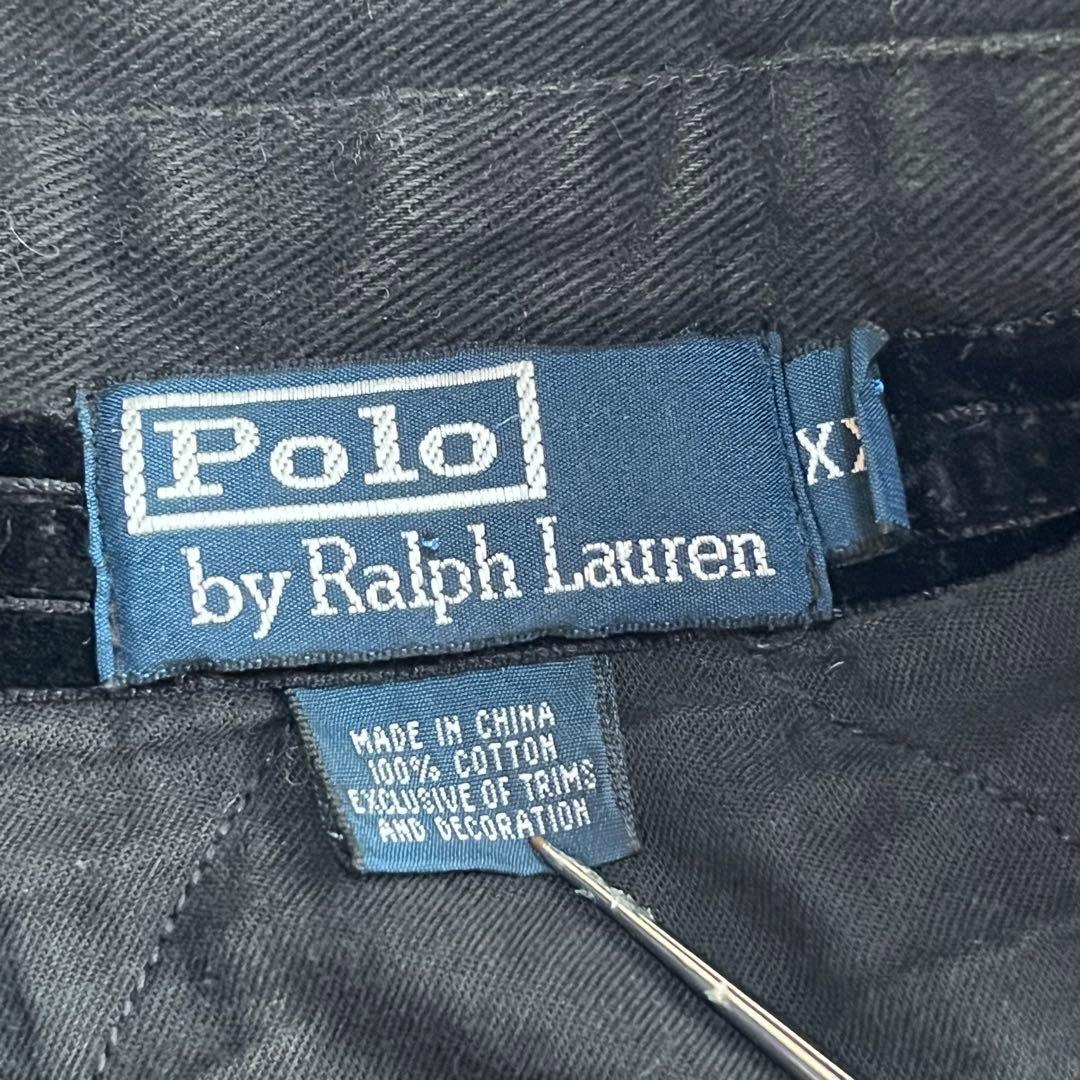 Polo by Ralph Lauren ラガーシャツ XXL ワッペン 黒