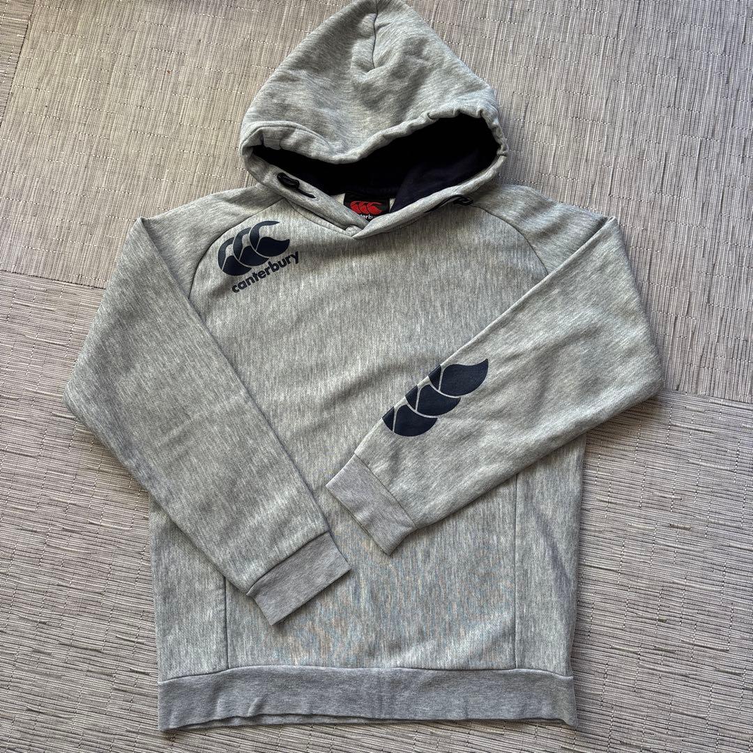 canterbury フード付きスウェット 上下セット グレーキッズ140