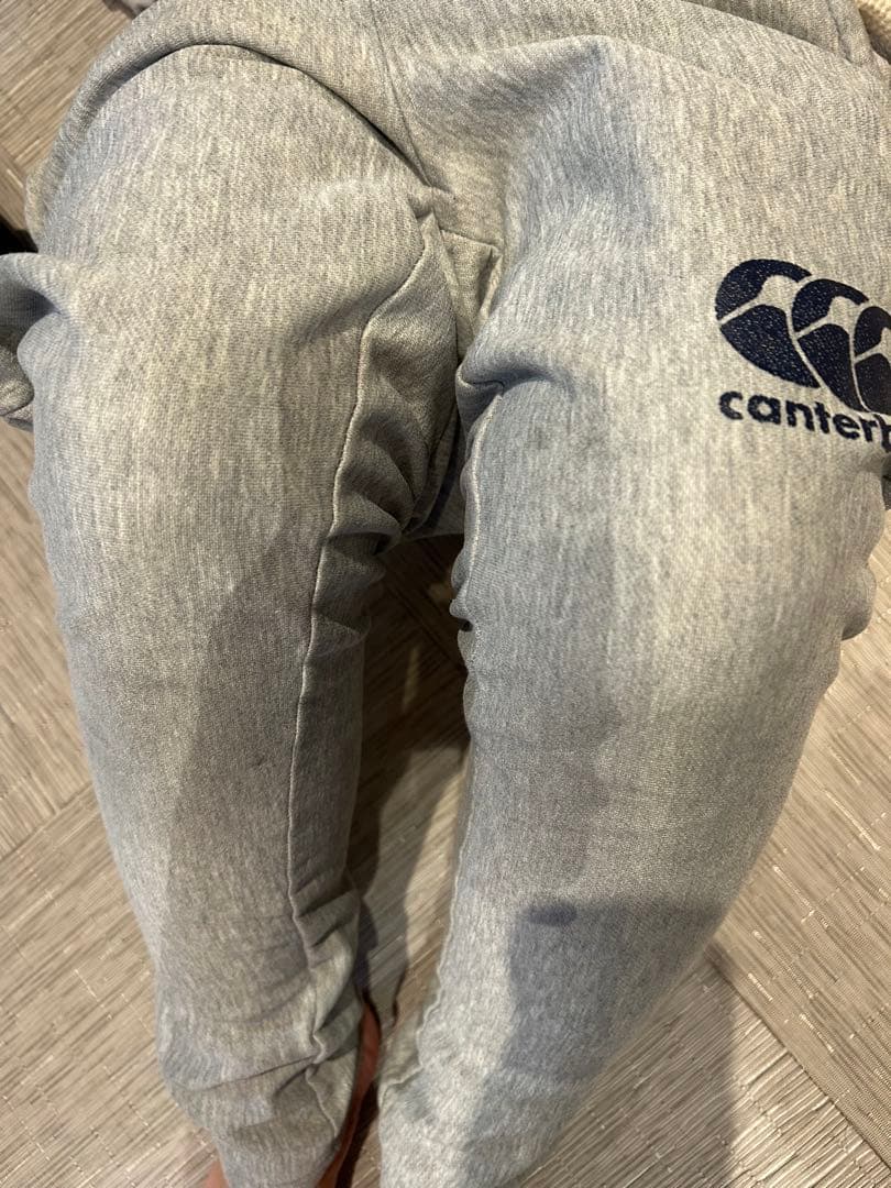 canterbury フード付きスウェット 上下セット グレーキッズ140