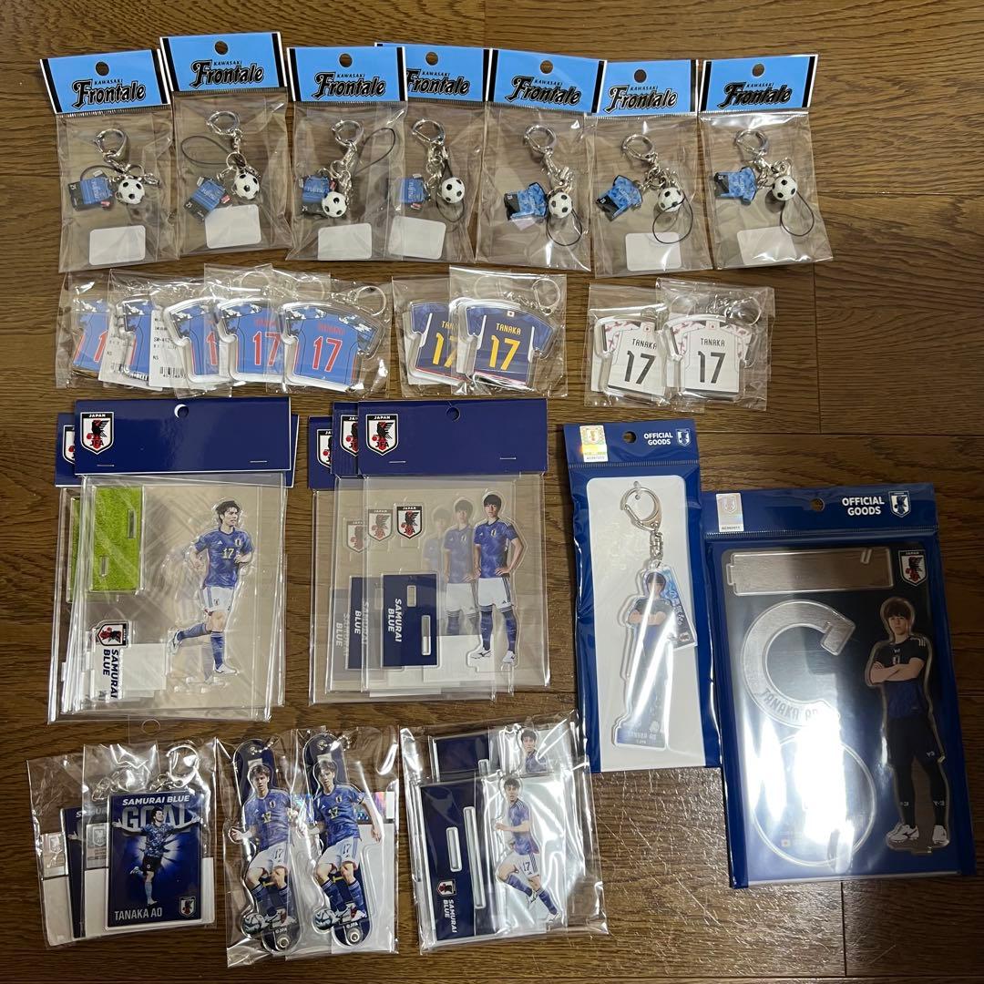 田中碧　川﨑フロンターレ　日本代表　缶バッジ　アクスタ