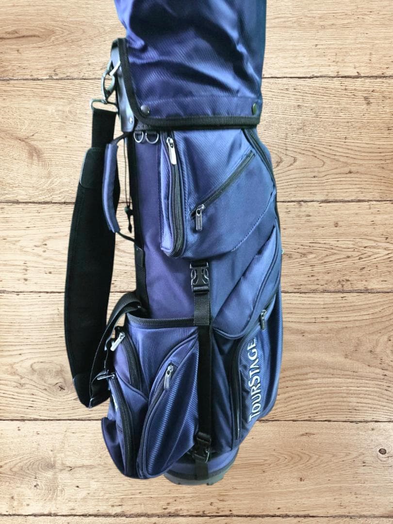 送料無料/美品　TourStage キャディバッグ ネイビー
