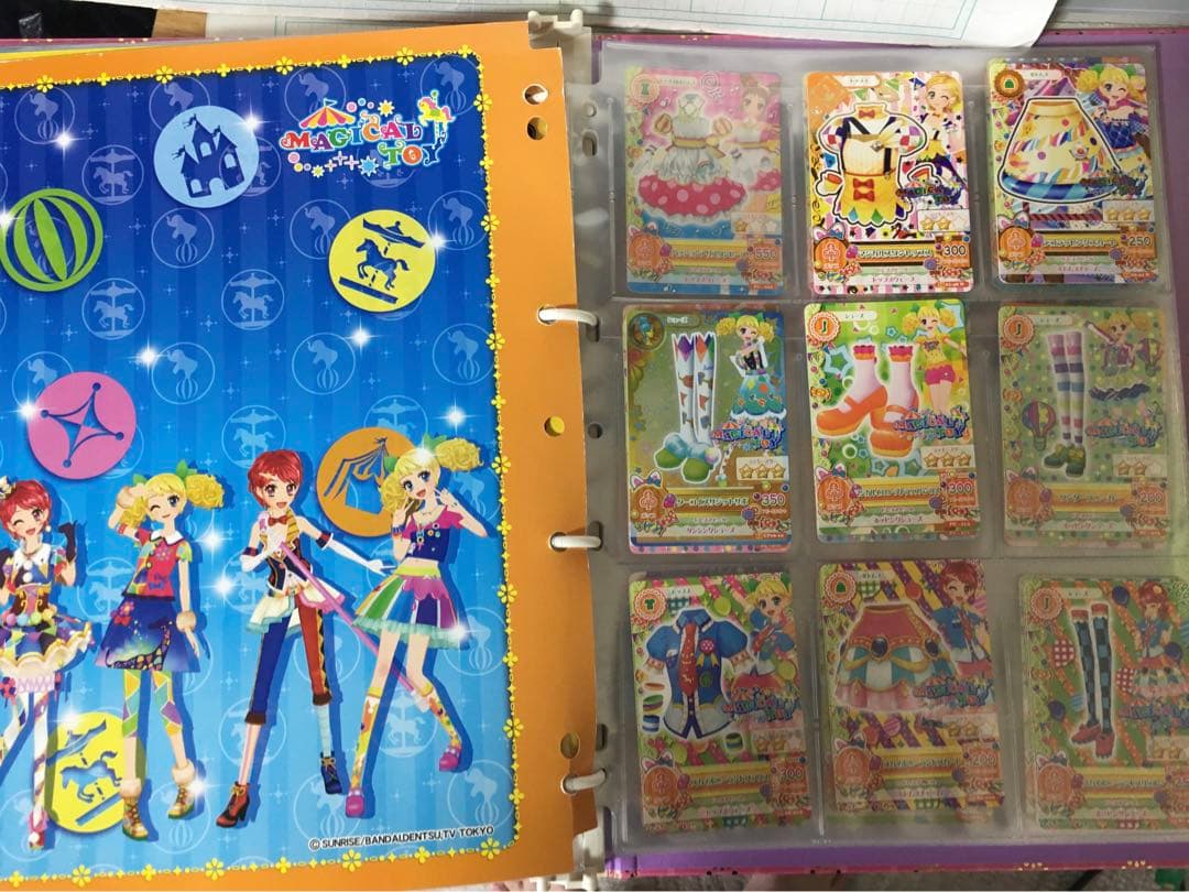ジャンク　アイカツカードバインダーセット　カード