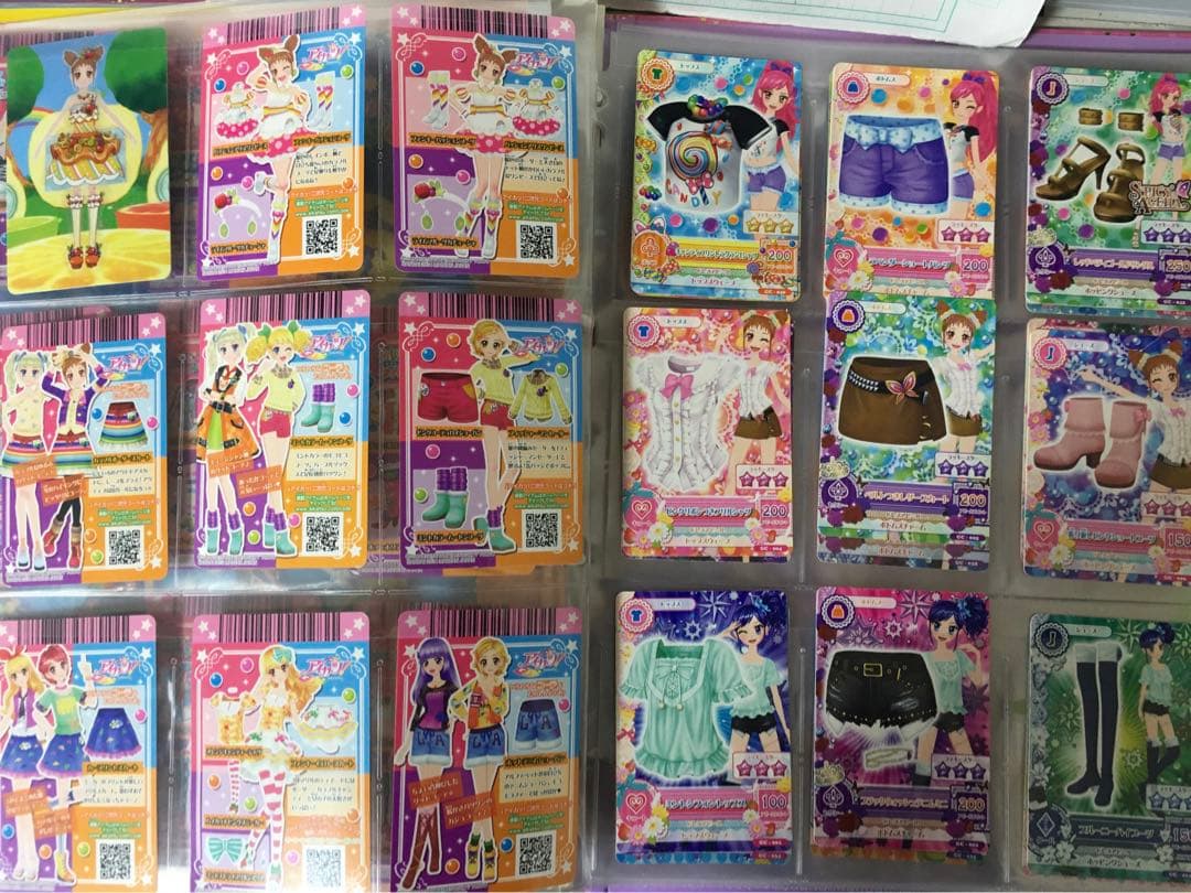 ジャンク　アイカツカードバインダーセット　カード