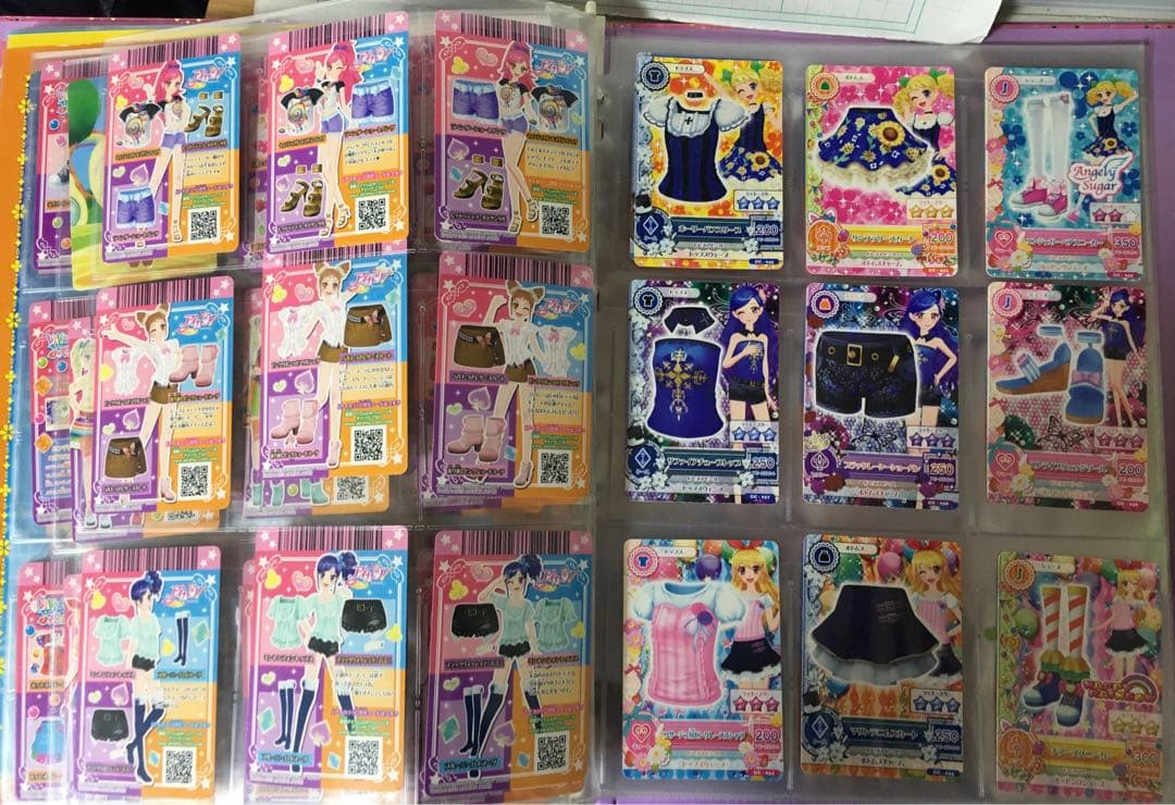 ジャンク　アイカツカードバインダーセット　カード