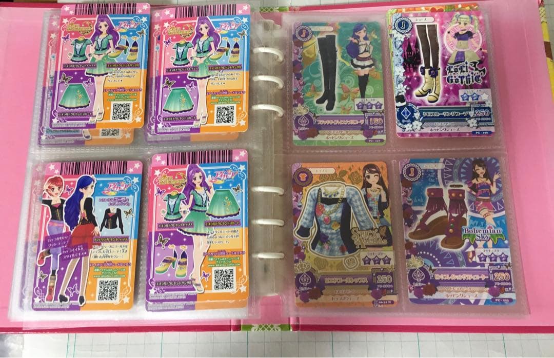 ジャンク　アイカツカードバインダーセット　カード
