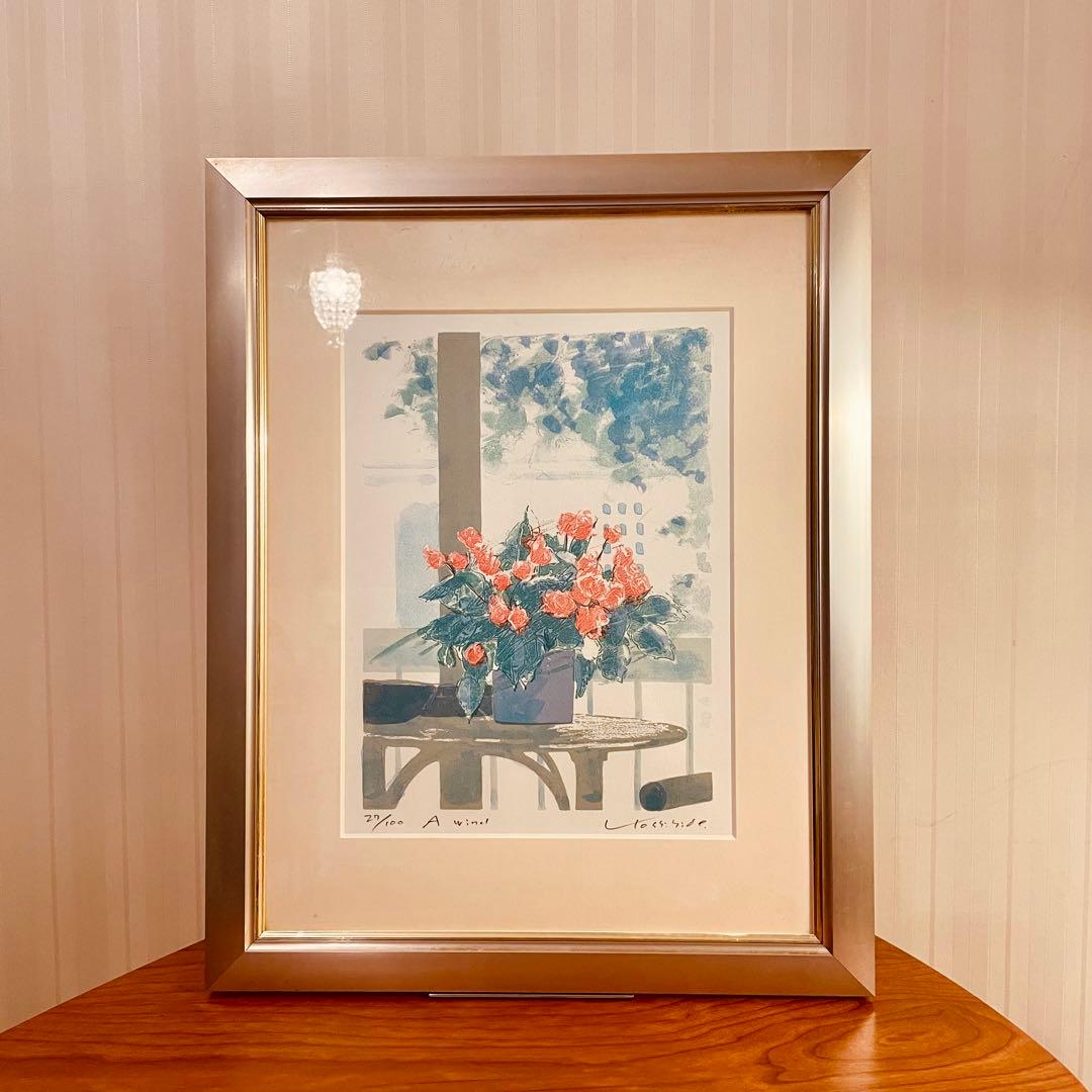 ✨希少作品✨福本吉秀 シルクスクリーン版画 ~ A wind ~