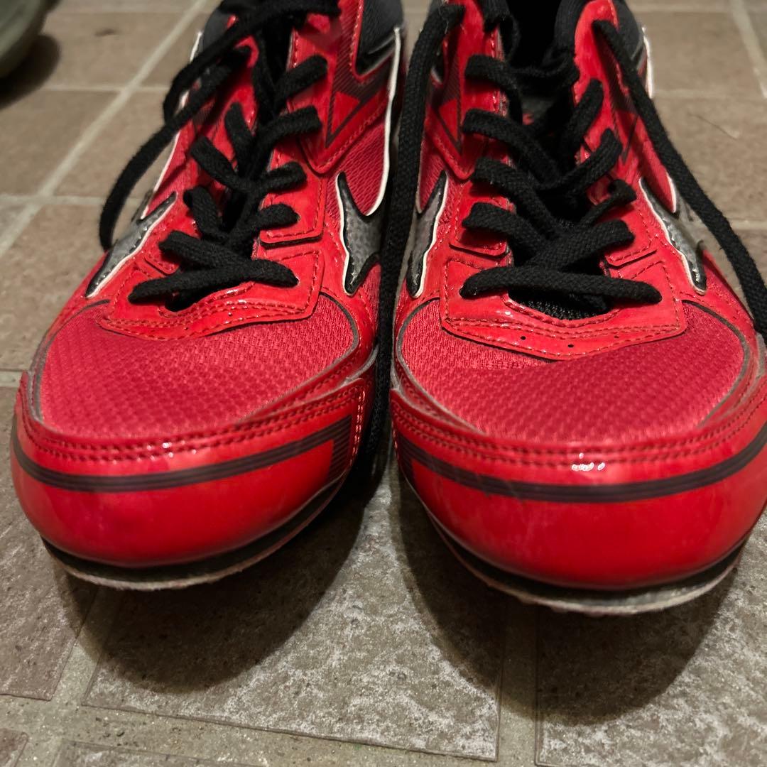 Mizuno 陸上スパイクシューズ レッド 25cm