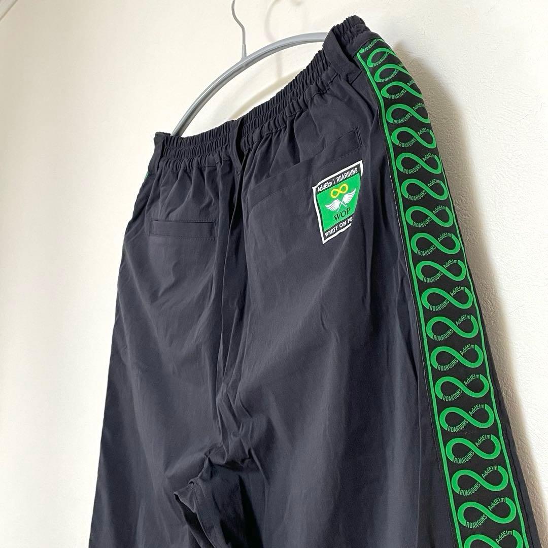 【新品 タグ付き】 roarguns / AddElmサイドラインパンツ 2 黒