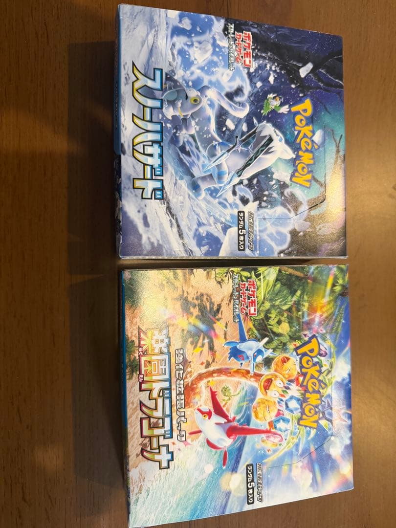 ポケモンカード スノーハザード、楽園ドラゴーナ　ペリペリあり