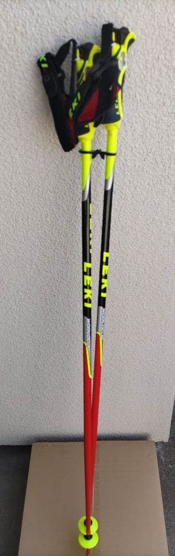 未使用保管品 LEKI WORLD CUP ポール ストラップ付属 117cm
