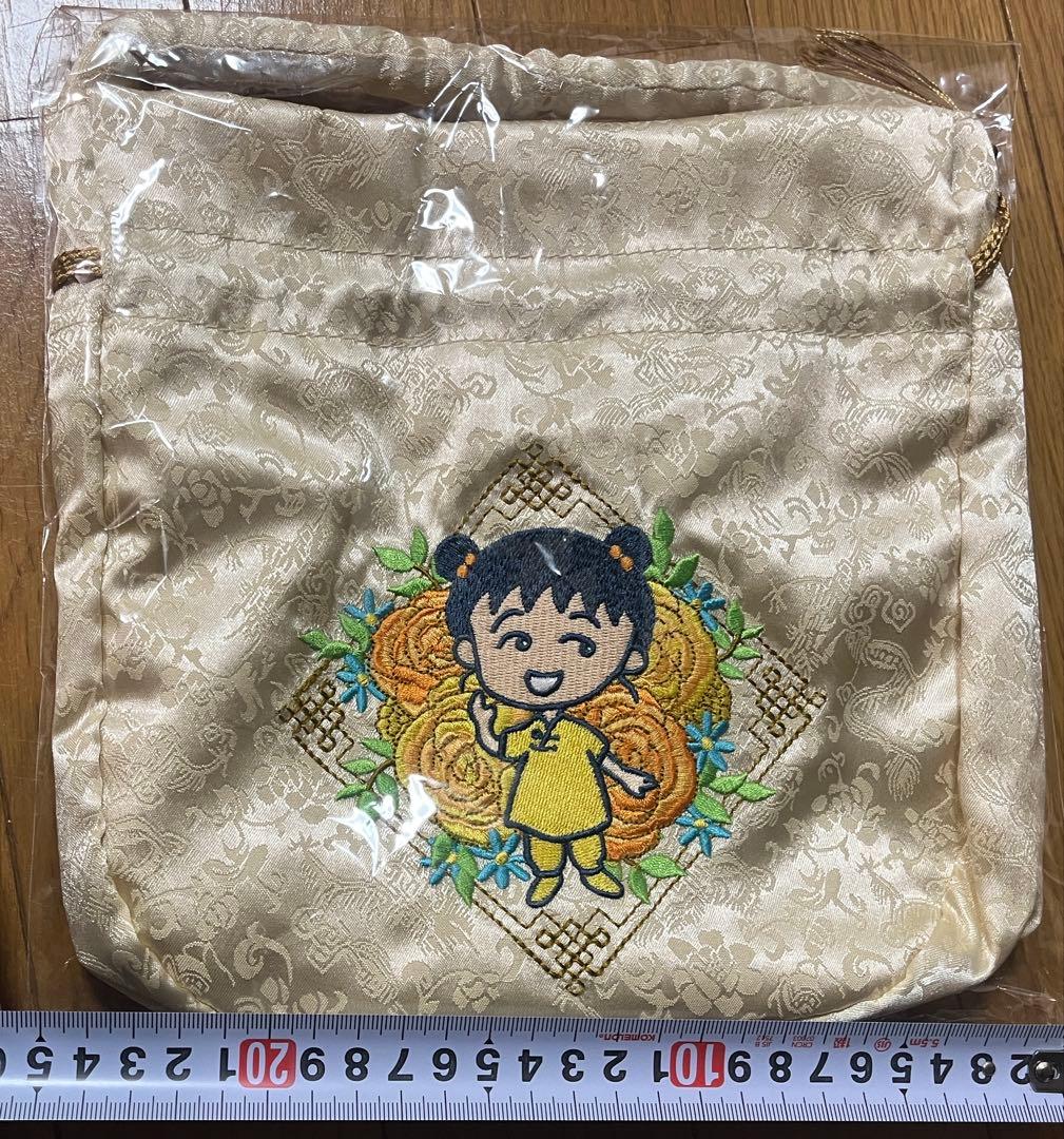 MARUKO楼 サテン巾着バッグ
