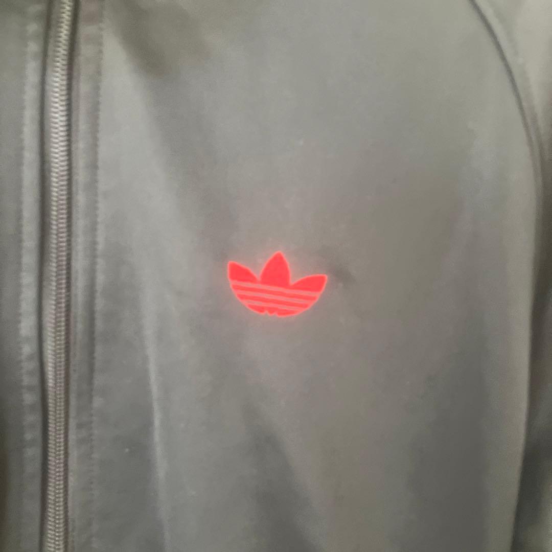 adidas ジャージジャケット 黒/赤 L-O