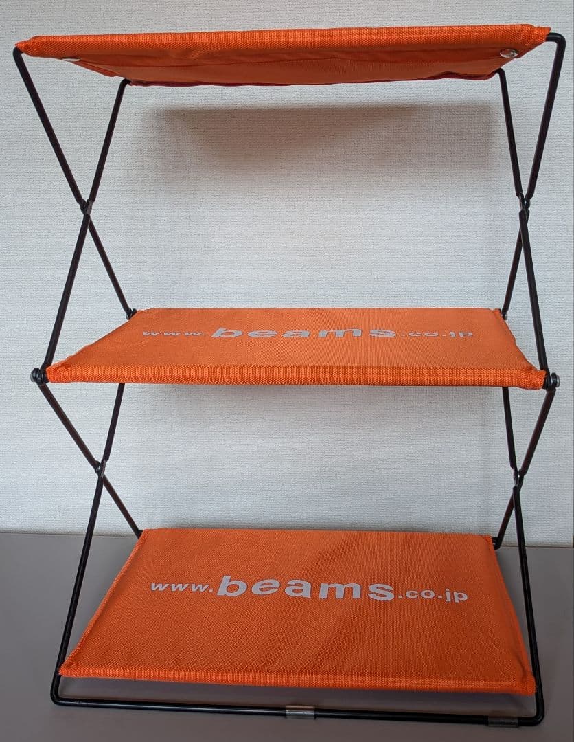 beams アウトドアフォールディングシェルフ 3段