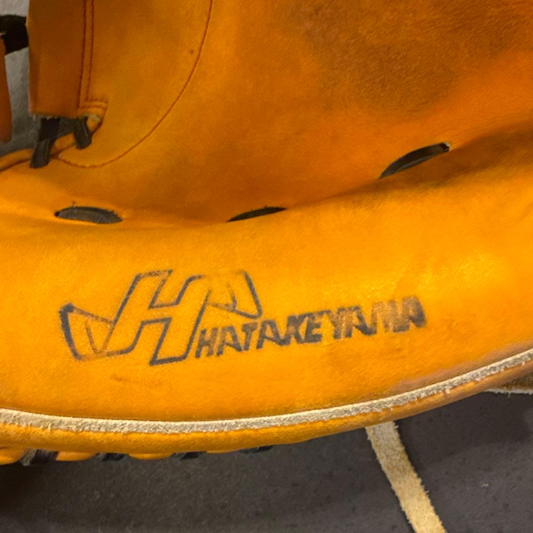 HATAKE J-TCC オレンジ 野球グローブ　保管袋付き