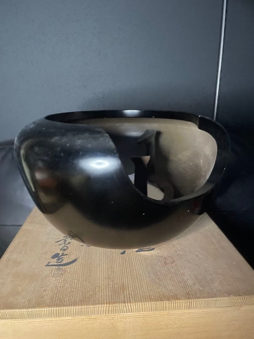 茶道具　寄神崇白　造　黒雲龍土風炉　五徳　底瓦付　時代 希少品 古美術