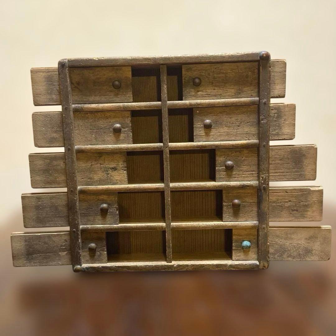 レア　古民具　古道具　針箱　骨董品　珍品　木製　アンティーク