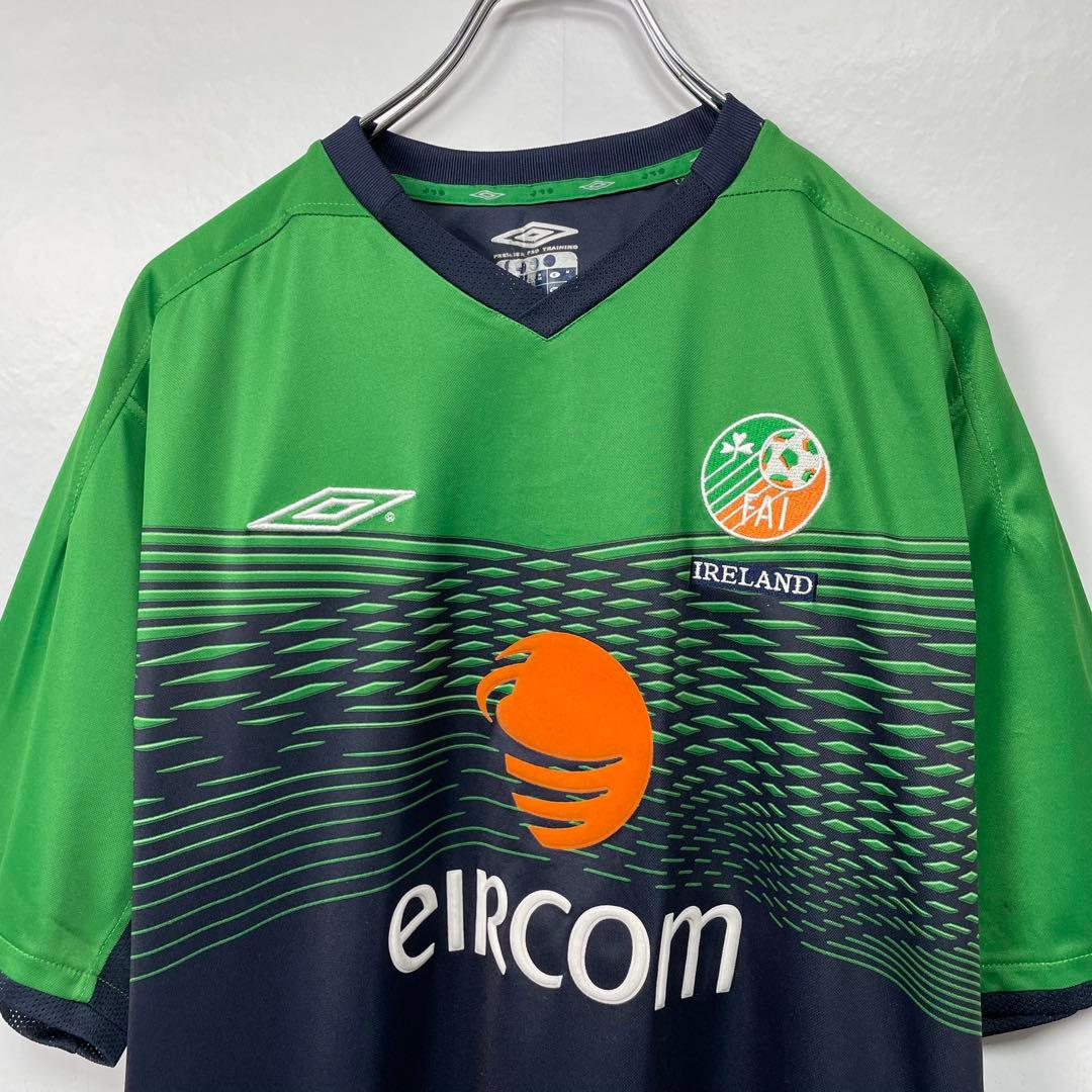 UMBRO アイルランド代表　ホーム　ユニフォーム　eircom 00年初期