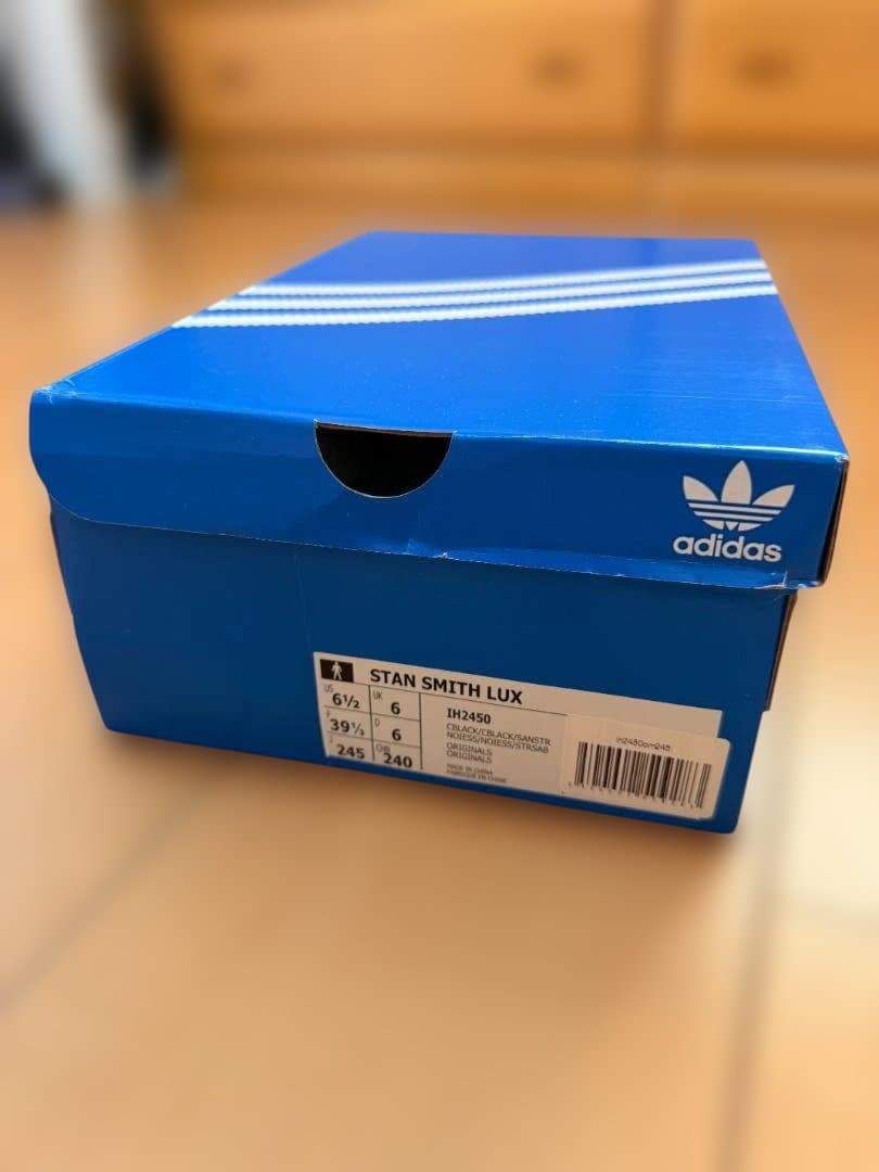 超美品adidas STAN SMITH LUX IH2450 24.5cm 黒