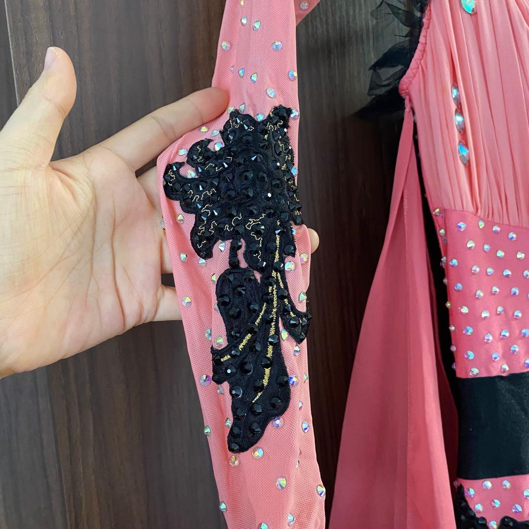 未使用品　社交ダンス　モダンドレス　競技ドレス　ピンク