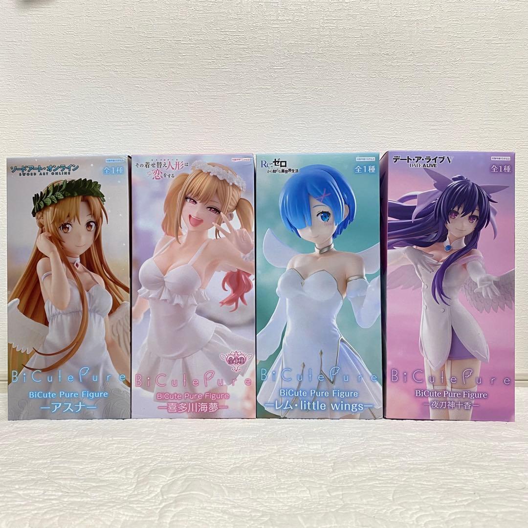 BiCute Pure Figure アスナ 喜多川海夢 レム 夜刀神十香 4種