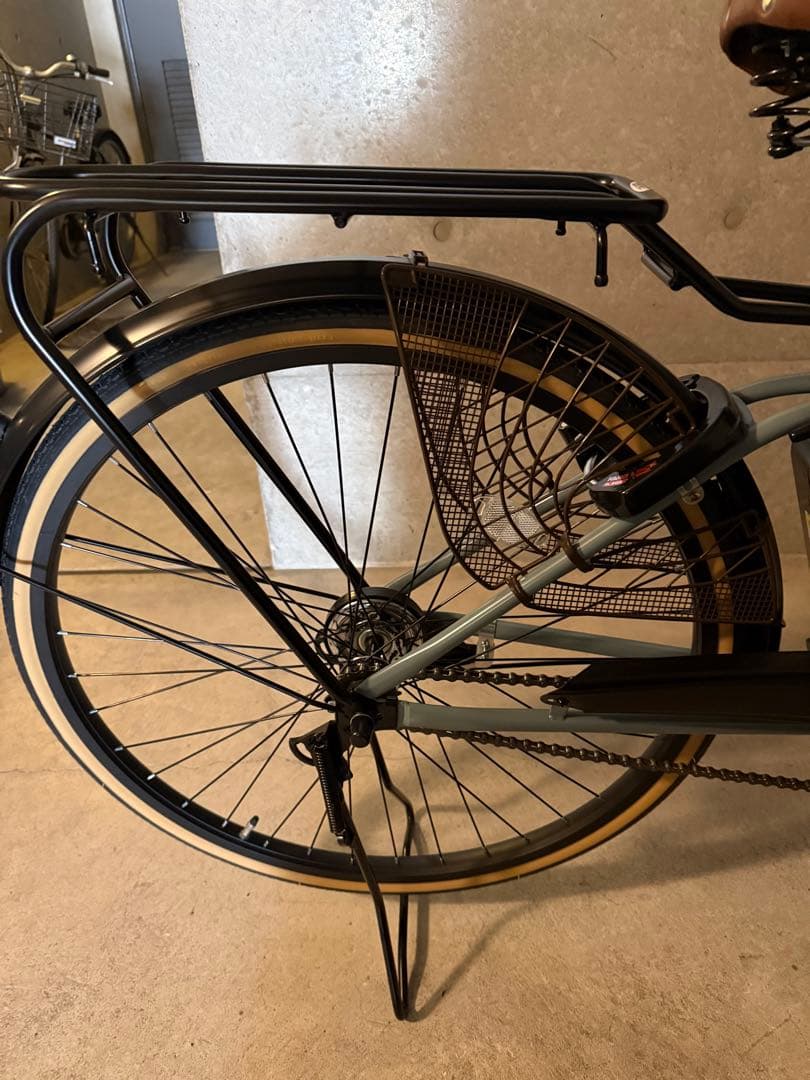 電動アシスト自転車 グレー ブラウン