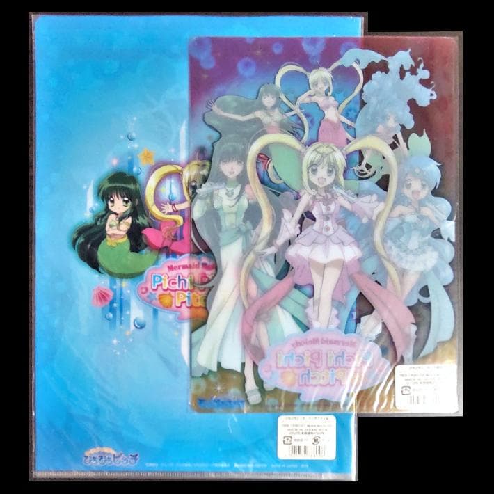 2点[ぴちぴちピッチ]クリアファイル,下敷き+おまけ★花森ぴんく