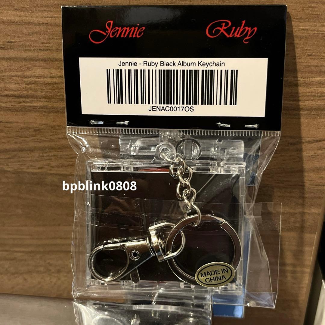 公式　JENNIE Ruby Black Album Keychain ジェニー