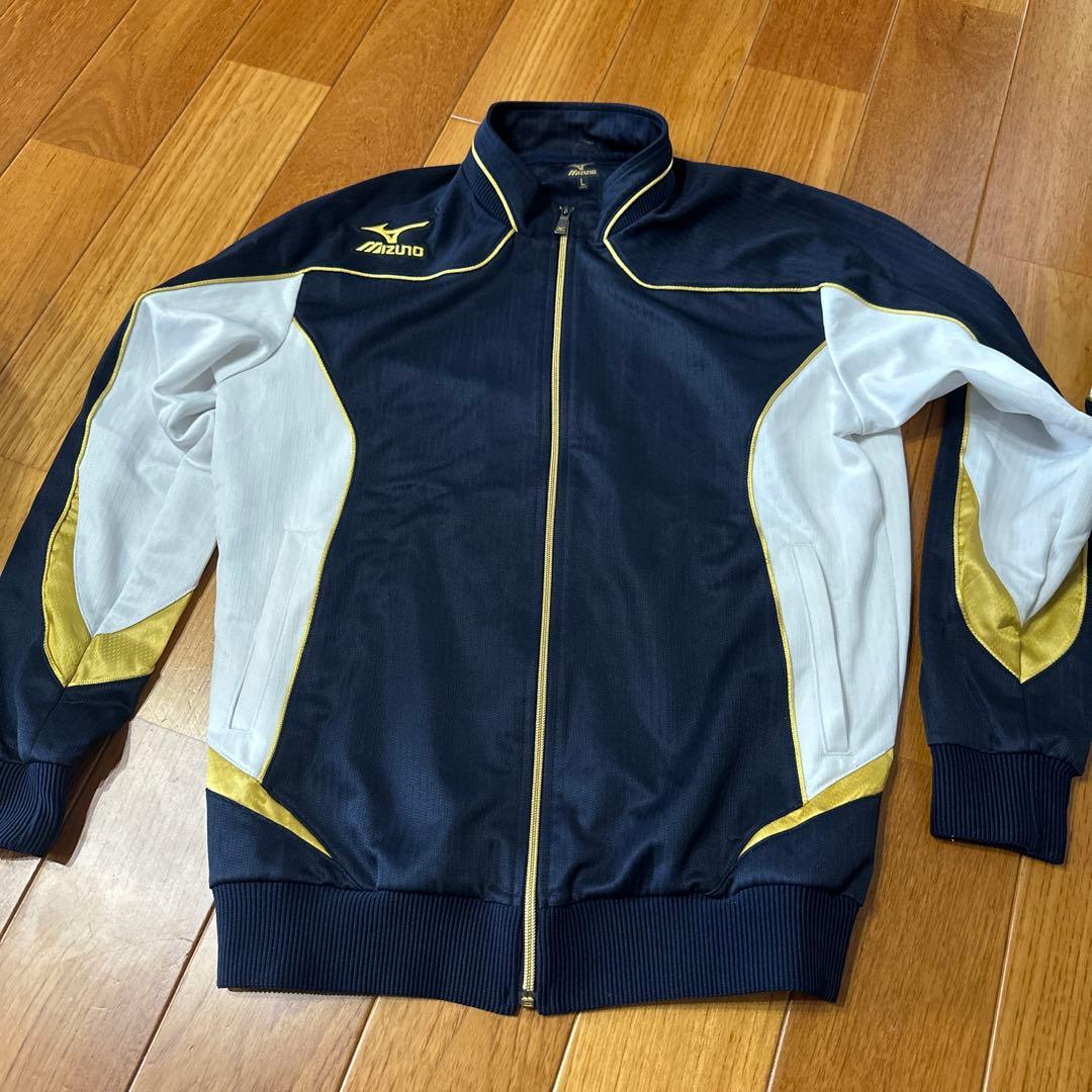 Mizuno proジャージ Lサイズ ネイビー/ホワイト/ゴールド