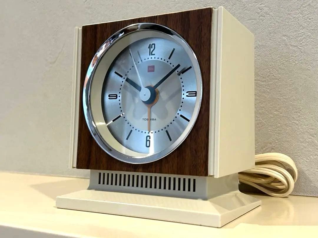 昭和レトロ　オールド東芝　電気時計　TCM-651