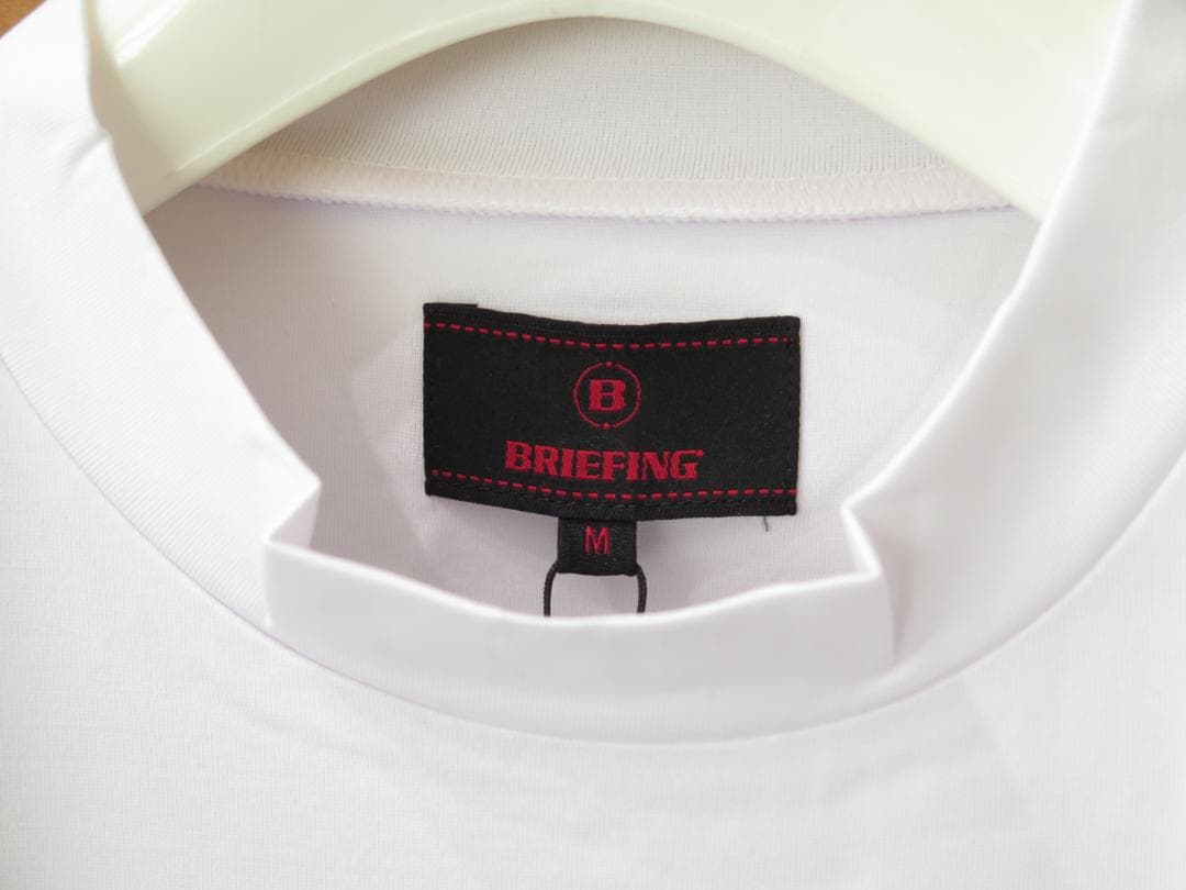 BRIEFING GOLF パネルストライプ RF ハイネック半袖シャツⓂ