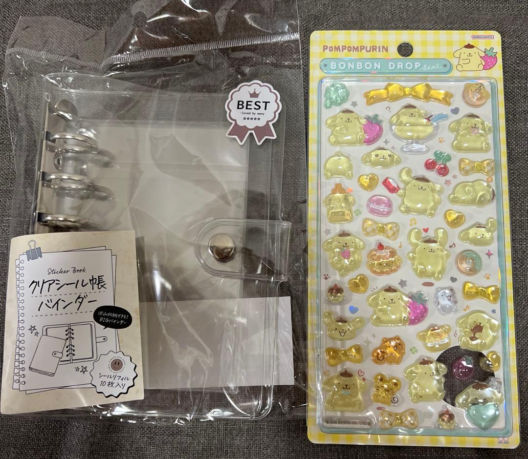 サンリオ ボンボンドロップシール シール&シール帳セット