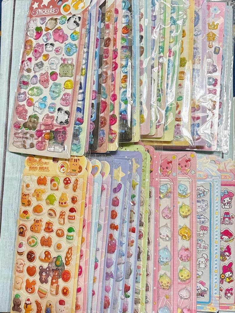 肉球シール おしりシール おなかシール 3Dシール 立体シール ぷくぷくシール