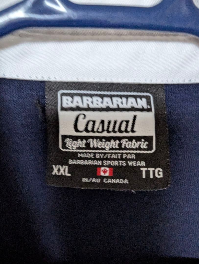barbarian バーバリアン ラガーシャツ ラグビーシャツ xxl 90s
