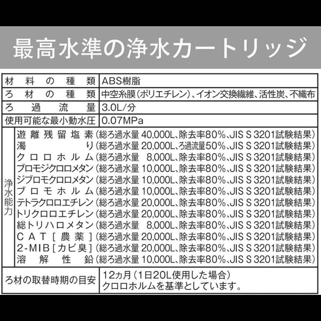 【新品】BUC12001 三菱ケミカルクリンスイビルトイン型カートリッジ