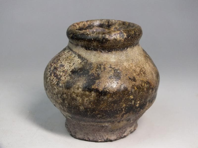 ☆ *古陶磁* 宋胡録 茶入 茶人好み仕立て 茶道具 B10